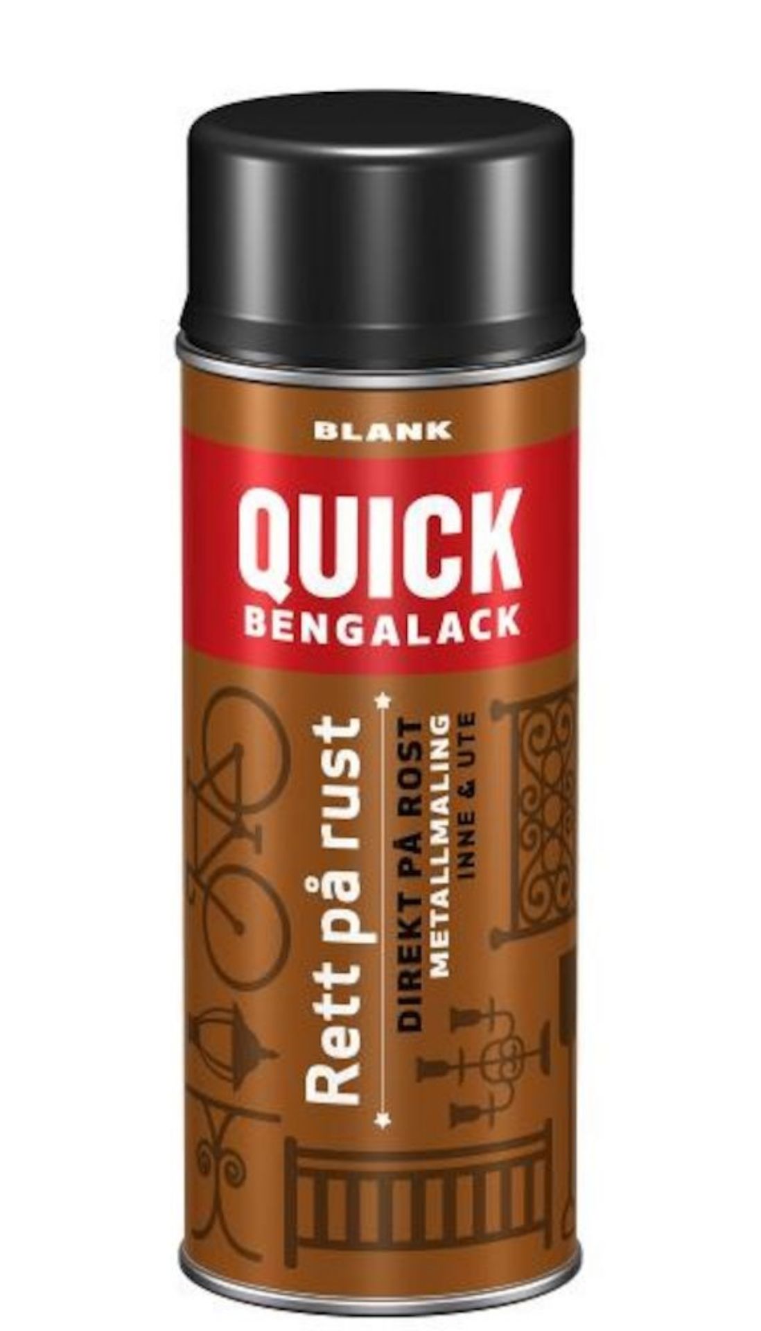 Bilde av Quick Rett På Rust Spray Sort Blank 400ml