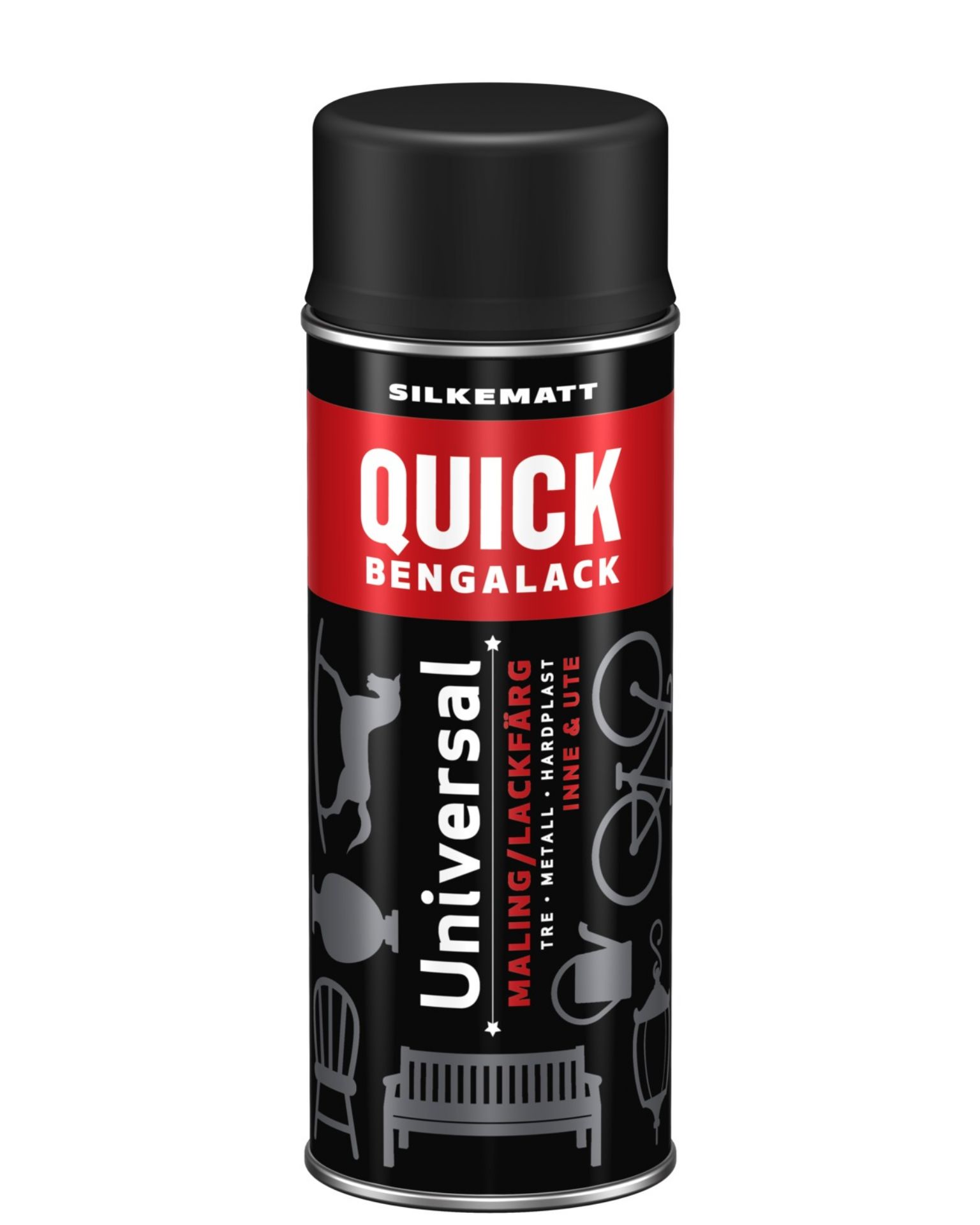 Bilde av Quick Spray Sort Silkematt 400ml