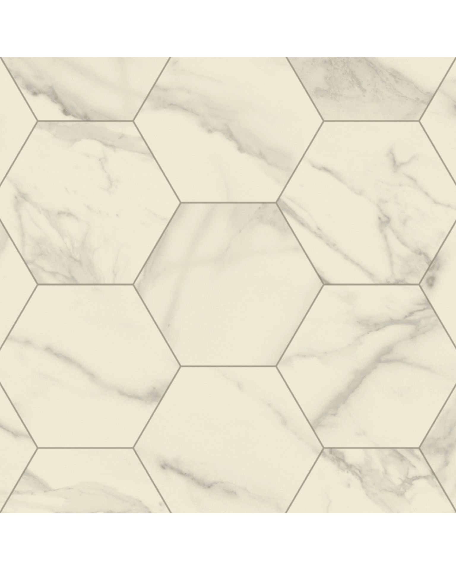 Bilde av Aquarelle Våtromsbelegg 3M Marble Bianco Hexagon White